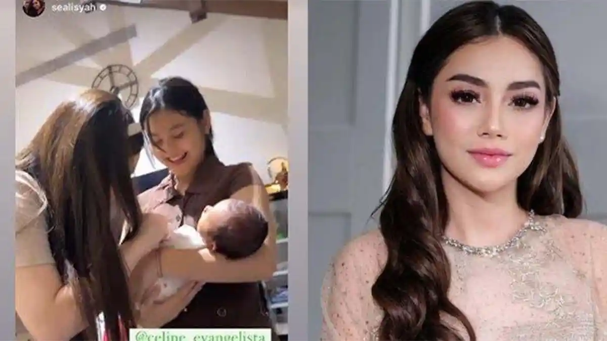 Celine Evangelista Gemas Saat Jenguk Anak Marshel Widianto dan Cesen