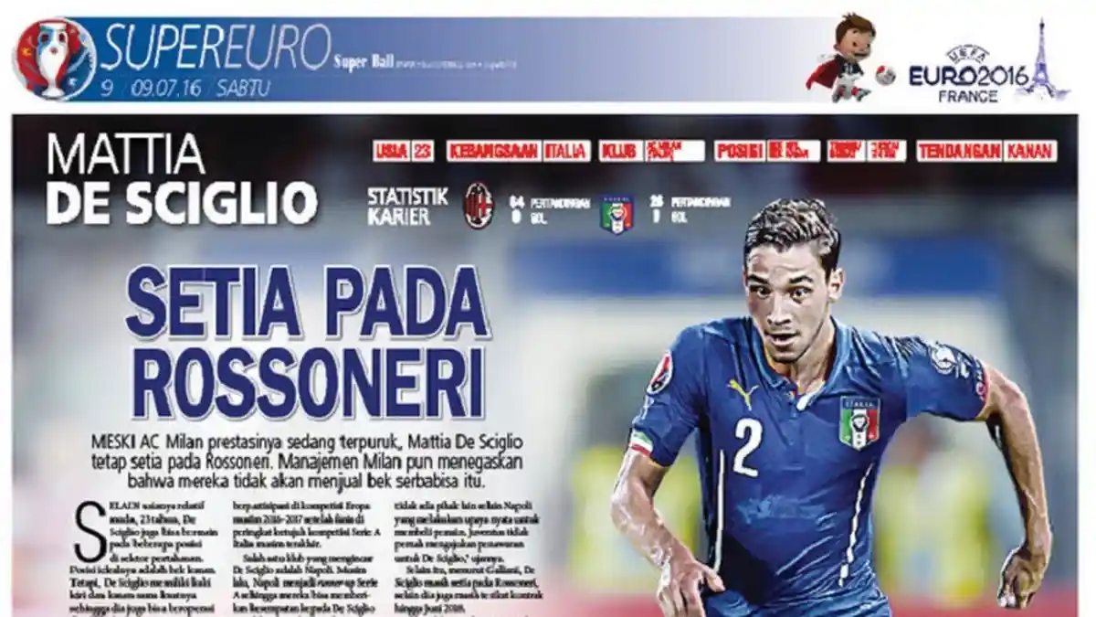 Kesetiaan Mattia De Sciglio untuk AC Milan