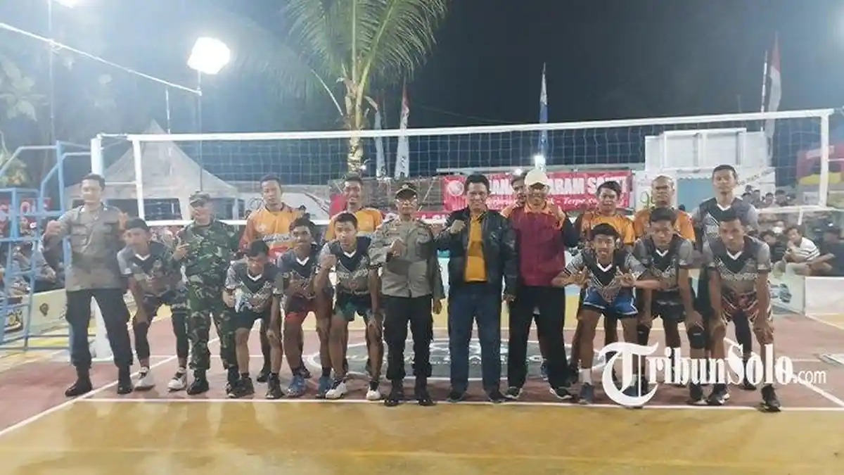 Wakil Bupati Klaten Buka Turnamen Voli Plastik Pandawa Cup 5 di Jimbung, Apresiasi Masyarakat