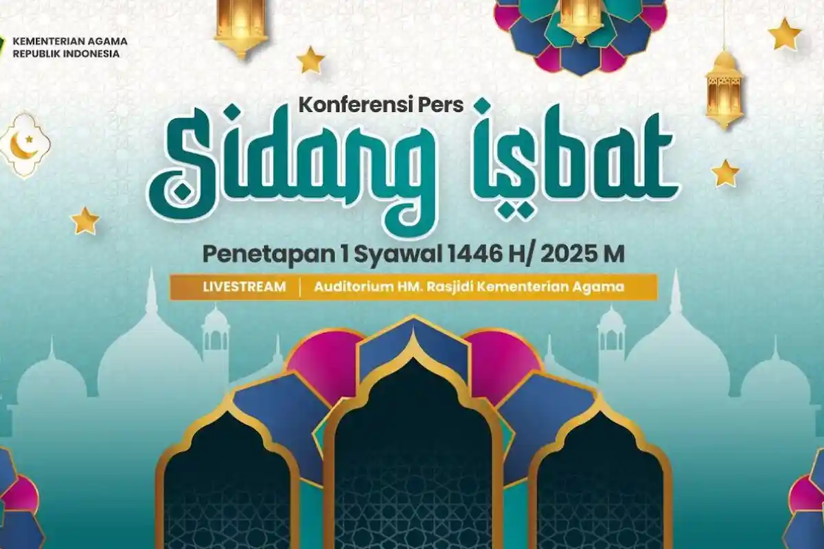 Live Konferensi Pers Penetapan 1 Syawal 1446 H, Hasil Sidang Isbat Lebaran 2025 Tanggal 31 Maret?