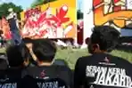 Lukisan Mural Jelang HUT PDIP Ke 46