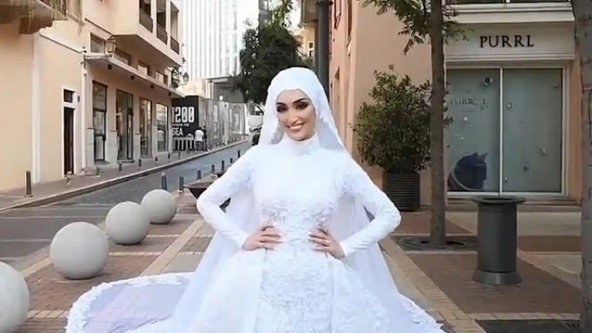 Berpose Cantik di Hari Pernikahan, Mempelai Wanita Nyaris Jadi Korban Ledakan Beirut, Ini Kisahnya