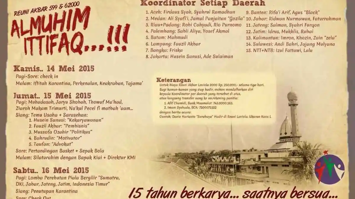 Santri Bicara Politik, Wirausaha Hingga Dunia Militer di Reuni Alumni Gontor Laviola 2000