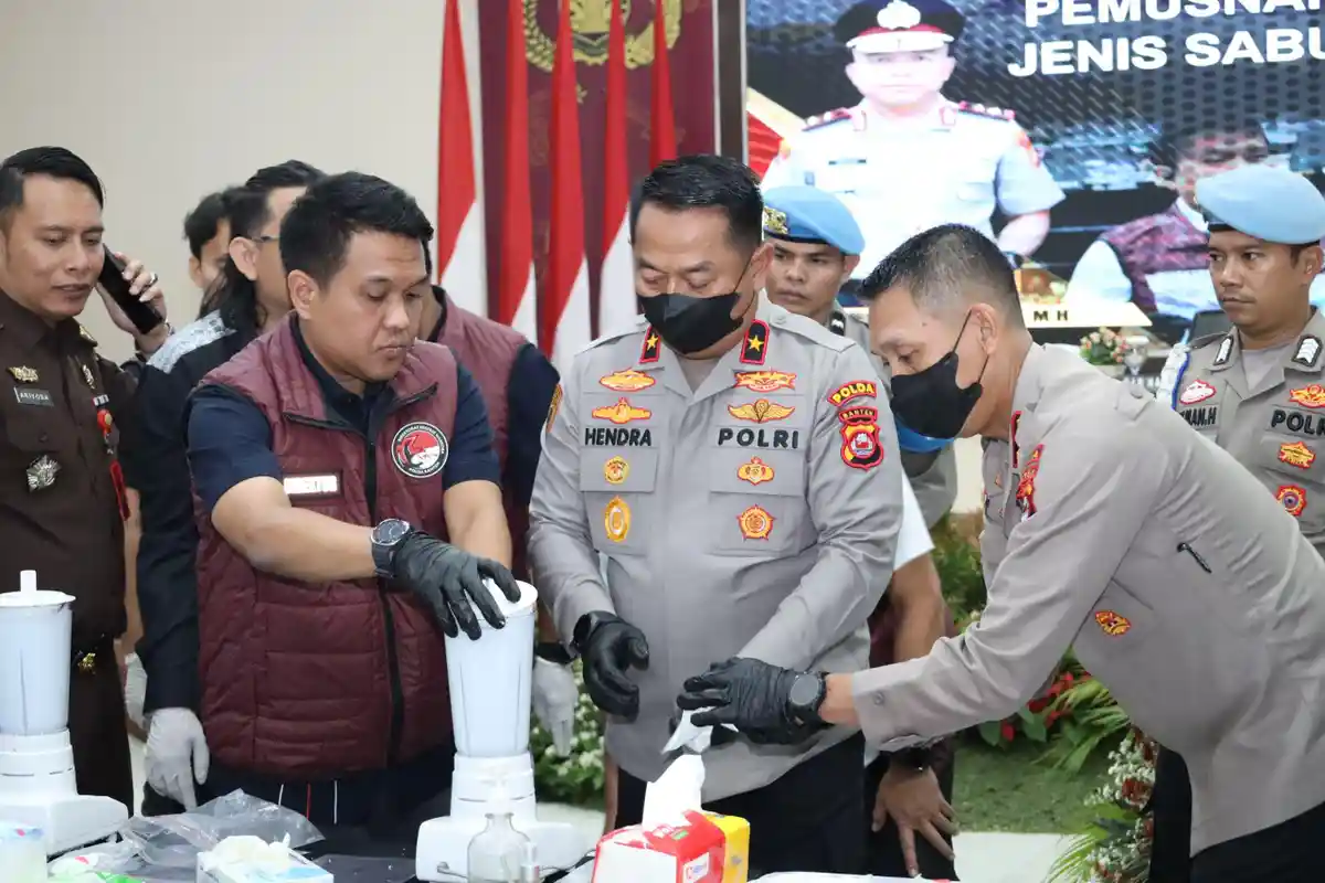 778 Tersangka Ditangkap, Berikut Barang Bukti Narkotika yang Dimusnahkan Polda Banten