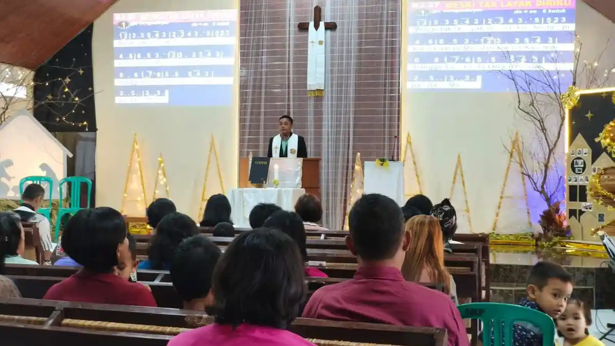 Perayaan Natal di Gereja Kristen Pasundan Kuningan, Ada Pesan Damai dan Kabar Baik