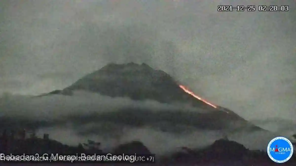 UPDATE 4 Gunung Api Indonesia Berstatus Level 3 Siaga: Gunung Merapi Alami 47 kali Gempa Guguran