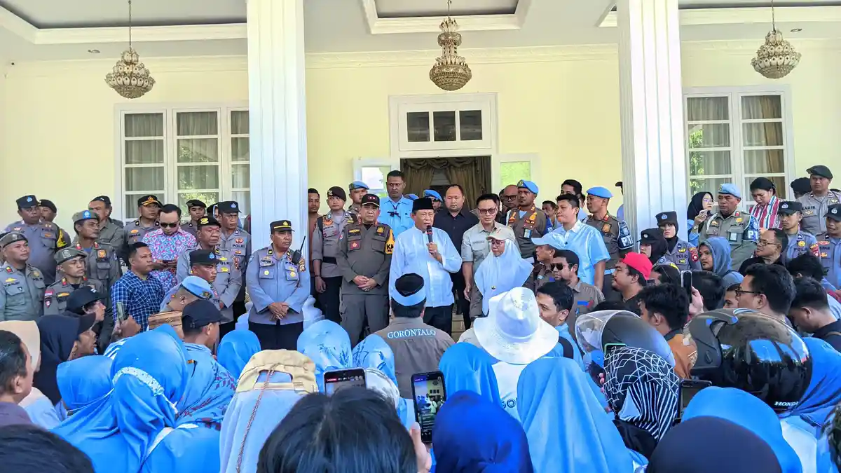 3 Tuntutan Buruh Gorontalo Disampaikan ke Gubernur Gusnar Ismail