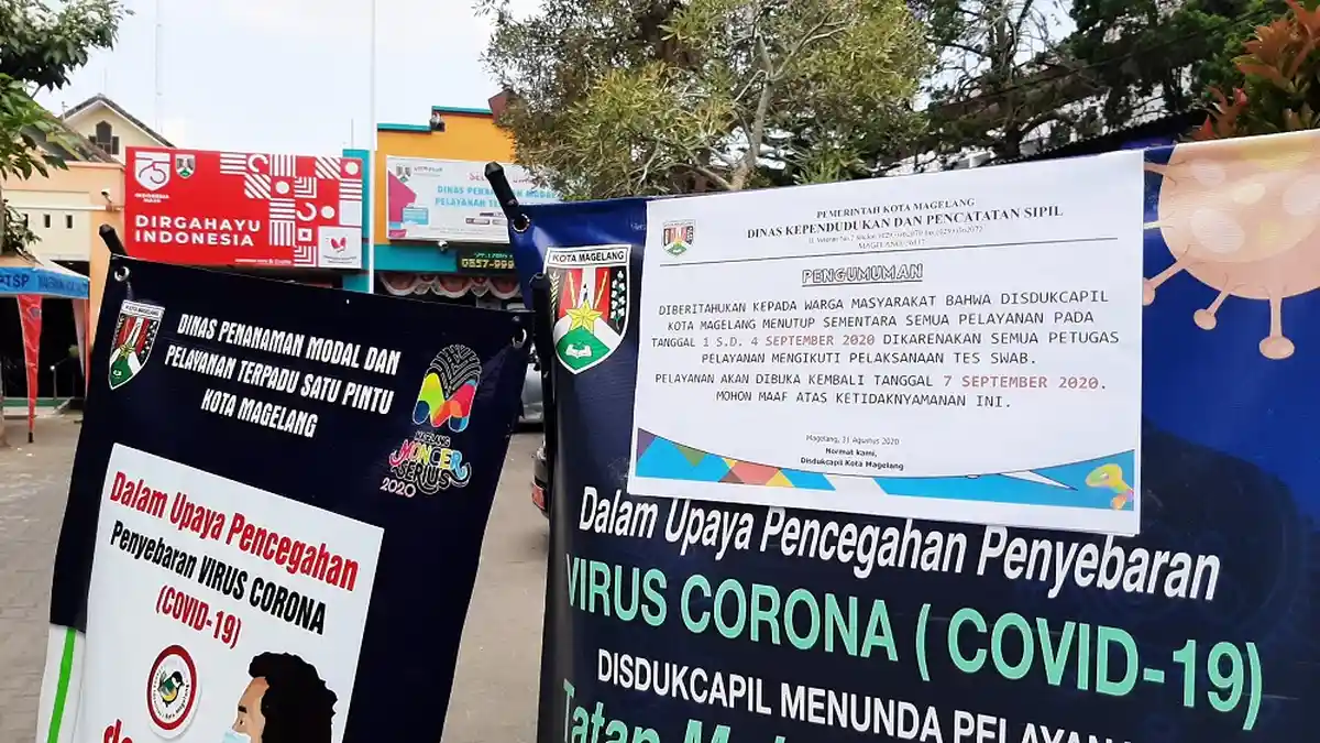 BREAKING NEWS : Kantor Disdukcapil Kota Magelang Ditutup Sementara 1-4 September