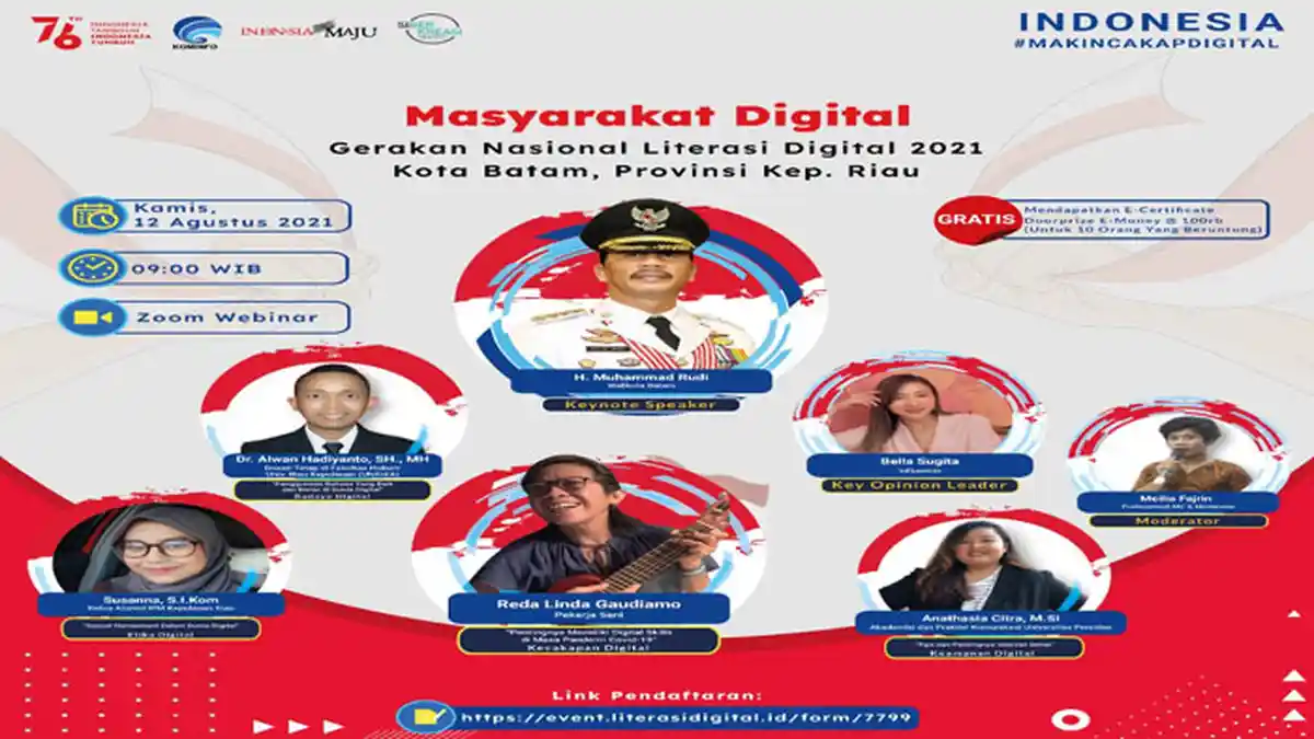 Pemko Batam Gelar Webinar, Bahas Pentingnya Digital Skill saat Pandemi Covid-19