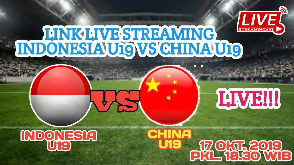 SEGERA TAYANG, Live Streaming Mola TV Online, Timnas Indonesia U-19 vs China, Nonton HP Tanpa Buffer