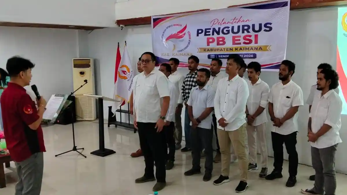 Ronaldo David Anggawijaya Resmi Pimpin ESI Kaimana Periode 2026-2029