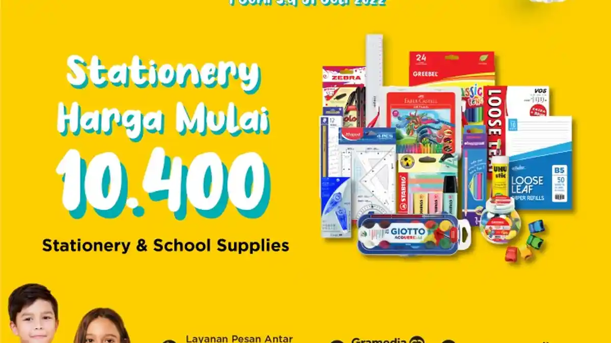 Gramedia Gelar Promo Diskon 50 Persen Paket Belajar Hingga Harga Spesial Stationery