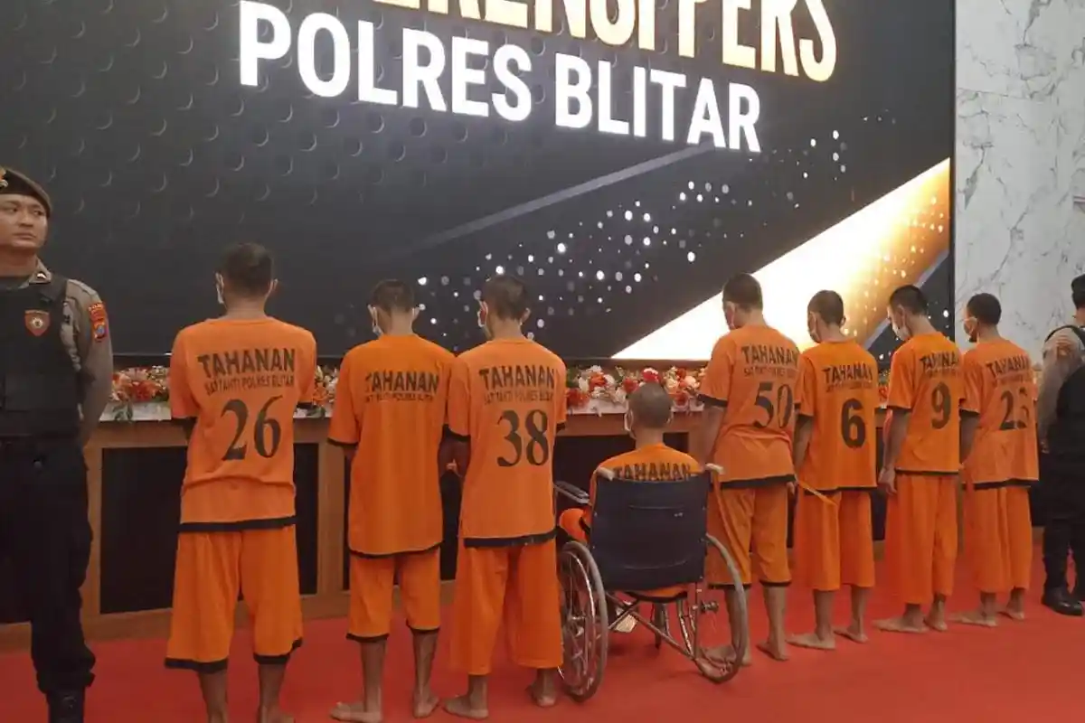 Ungkap 12 Kasus Kejahatan Di Blitar, Polisi Kembali Tangkap Residivis Curanmor Di 14 TKP