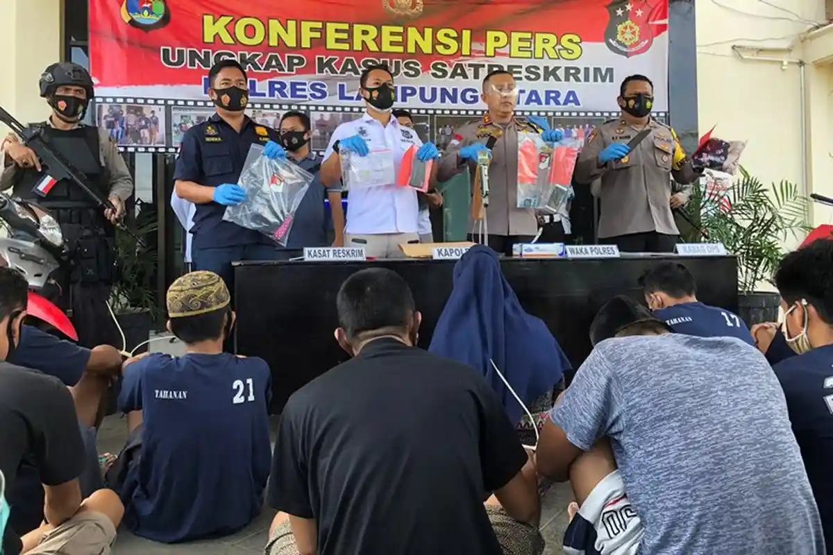 32 Tersangka Diamankan Polres Lampung Utara dalam Dua Bulan Terakhir, Curanmor Mendominasi