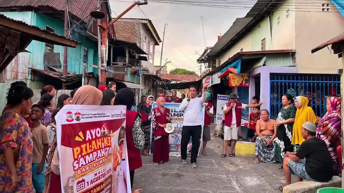 Pak RT Bergerak, Warga Rappokalling Makassar Mulai Pilah Sampah - Tribun-timur.com