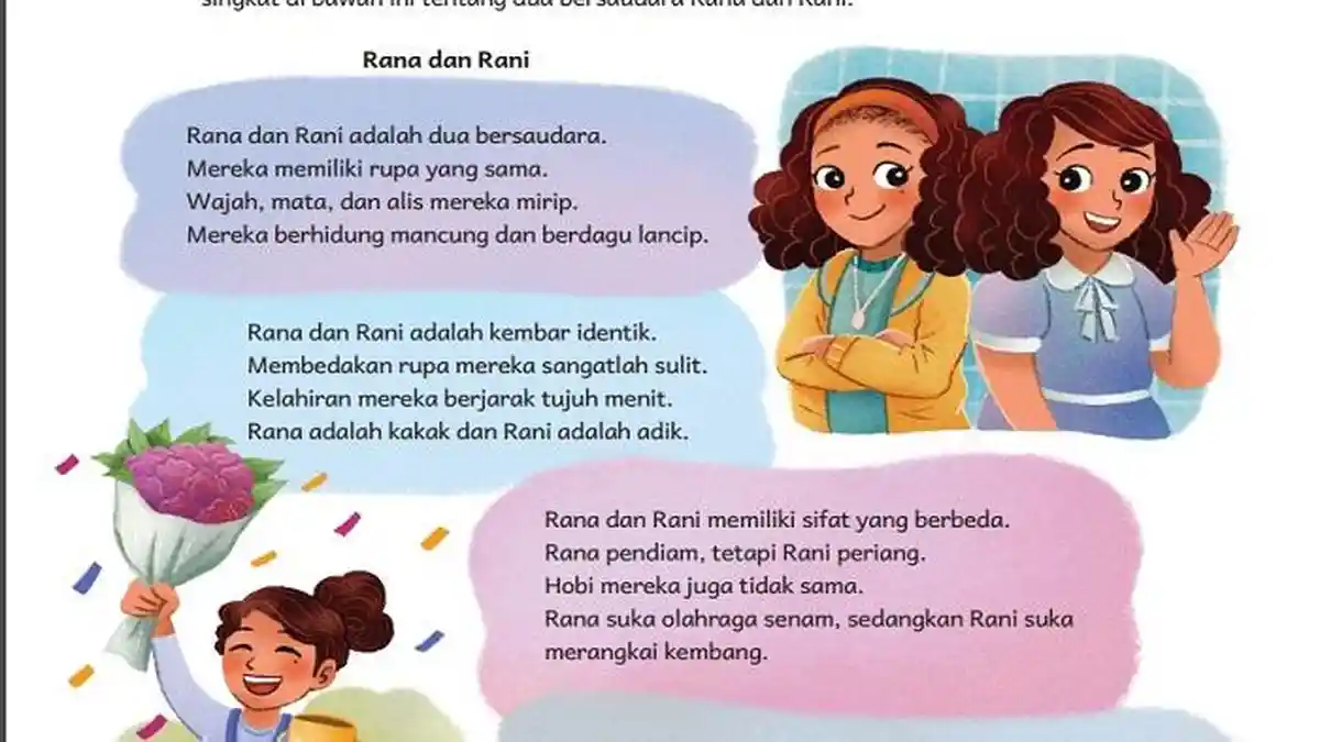 Apa yang Dimaksud Kembar Identik? Kunci Jawaban Bahasa Indonesia Kelas 5 Kurikulum Merdeka