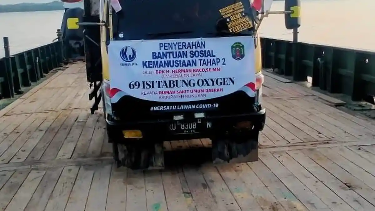 RSUD Nunukan Kembali Datangkan Puluhan Tabung Oksigen dari Tawau