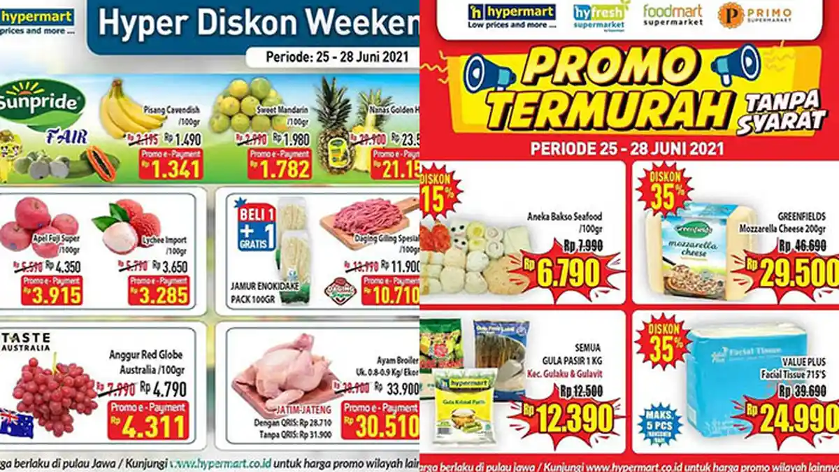 Promo JSM Hypermart 26 Juni 2021, Ayam dan Daging Murah, Keju, Susu Diskon 35%, Pastry Rp 9 Ribuan