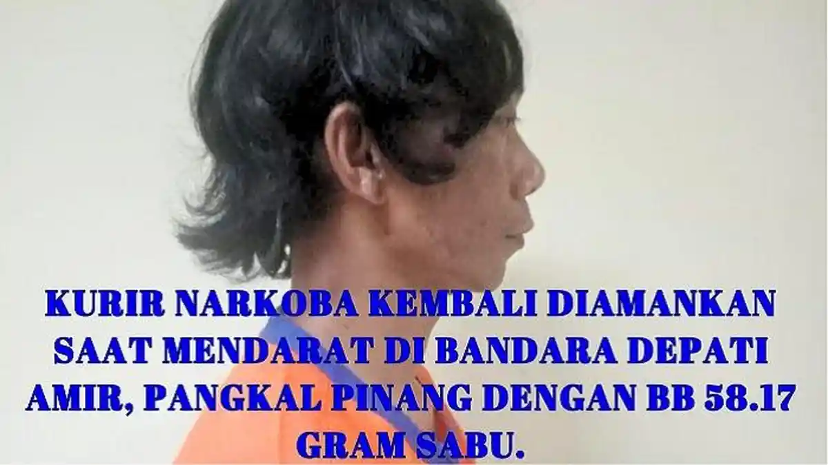 Ternyata Kurir Sabu yang Diamankan BNN Seorang Residivis, Baru Bebas 2 Bulan Usai Dipenjara 12 Tahun