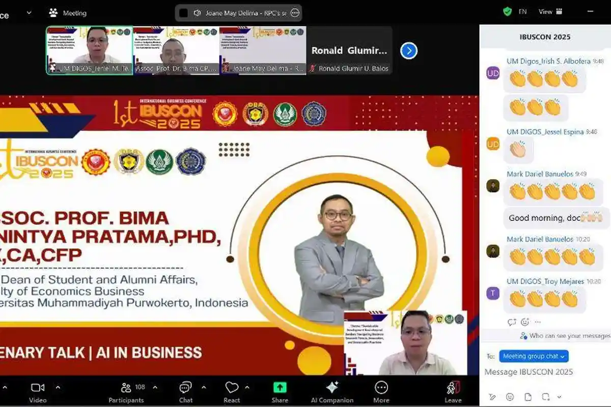 Dosen FEB UMP Jadi Plenary Speaker di IBUSCON 2025 Filipina, Bahas Pemanfaatan AI untuk UMKM