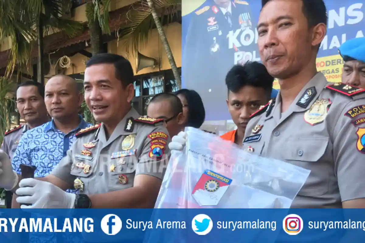 Asyik Minum Minuman Keras Bersama 2 Wanita Sebelah Stadion Gajayana, Pemuda Ini Diringkus Polisi