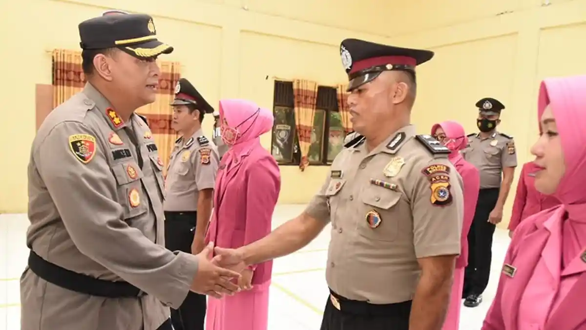 36 Personel Polres Bireuen Naik Pangkat