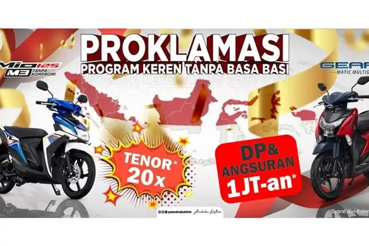 Program Keren Tanpa Basa Basi, Hanya DP Rp 1 Juta Bawa Pulang Yamaha Gear 125 dan Mio M3 125