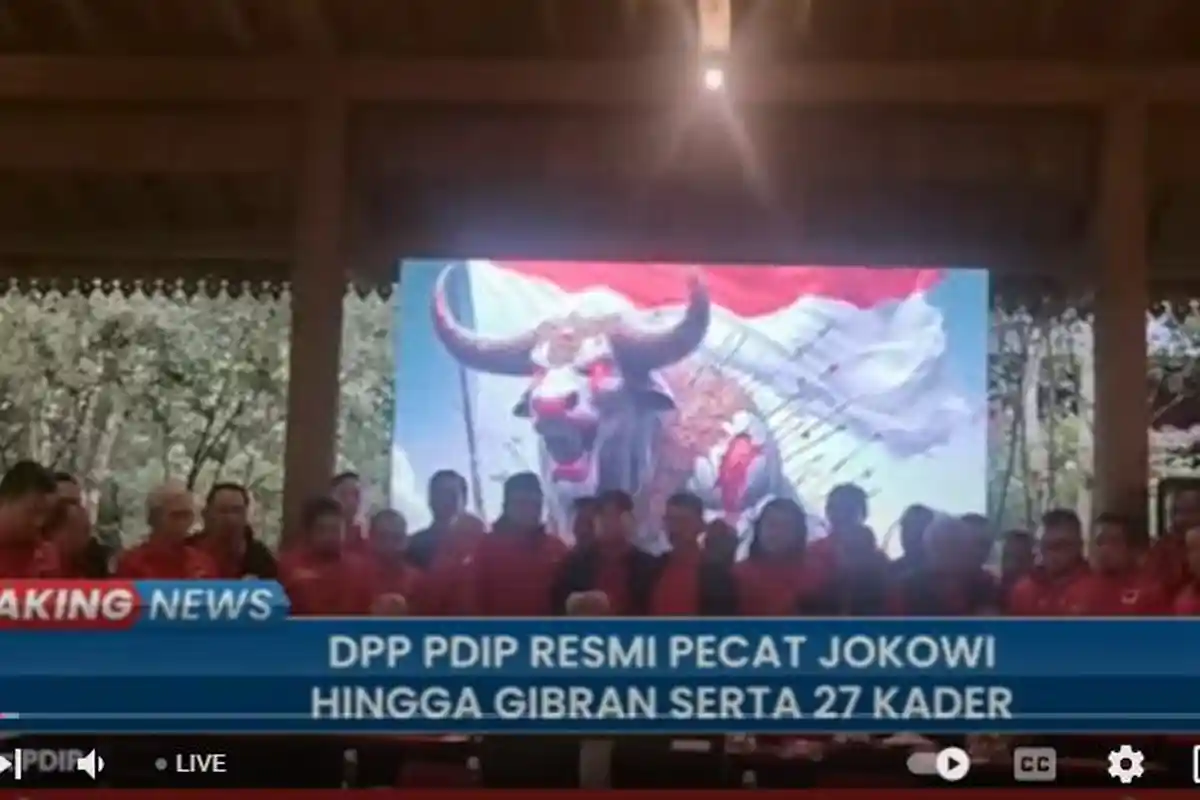 Resmi, PDI Perjuangan Pecat Jokowi, Gibran dan Bobby sebagai Kader, Penyebabnya Terkuak