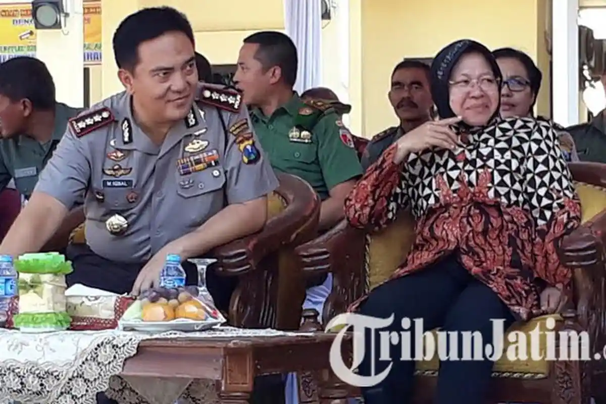 Persiapan Deklarasi Perdamaian Bonek vs PSHT di Polrestabes Surabaya, Risma Hadir Kenakan Ini