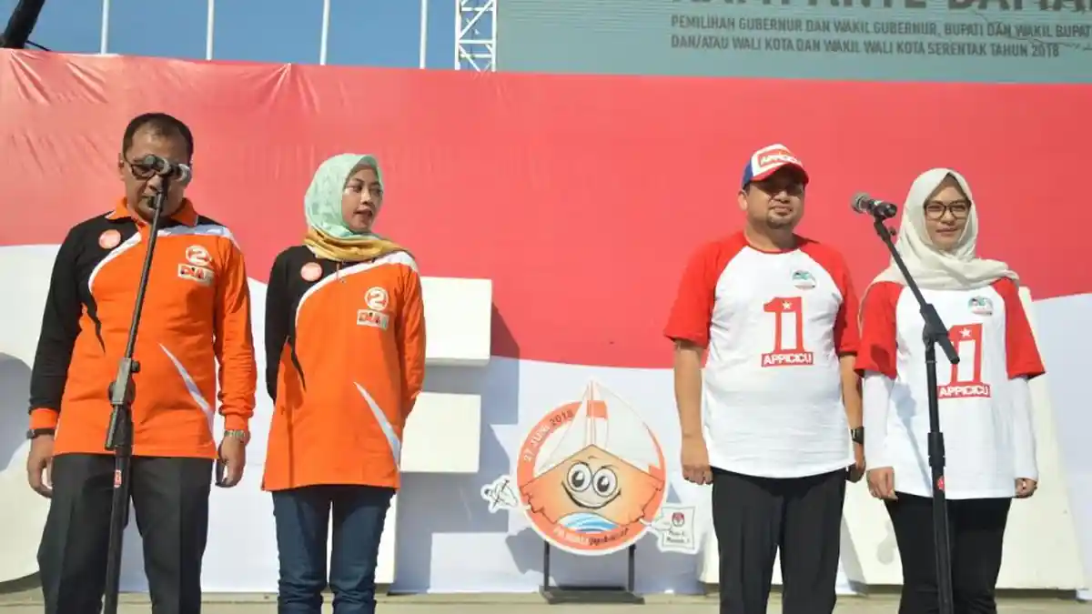 Bandingkan Gaya Appi-Cicu dan DIAmi saat Deklarasi Kampanye Pilkada Damai