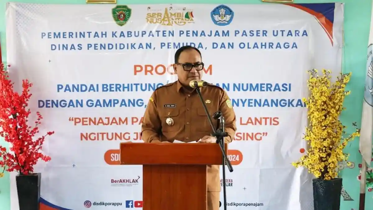 Pj Bupati PPU Zainal Arifin Buka Pelatihan Numerasi dengan Metode GASING