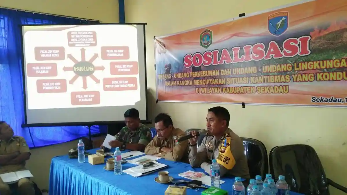 Polres Sekadau Gelar Sosialisasi Cegah Karhutlabun