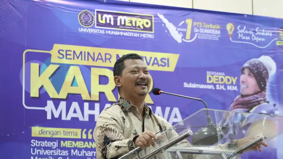 Siapkan Karir Mahasiswa, UPT Pusat Karir dan Data UM Metro Adakan Seminar Motivasi Karir