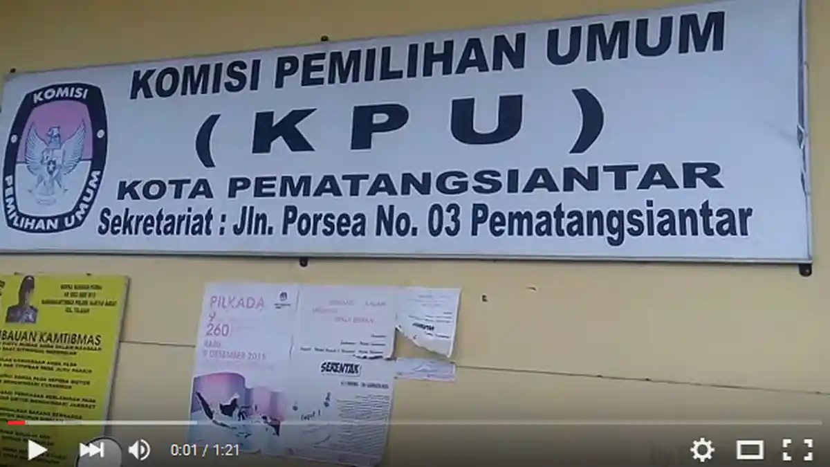 Kendati Hari H Diganggu Hujan, KPU Sebut tak Ada Pemungutan Suara Susulan di Siantar