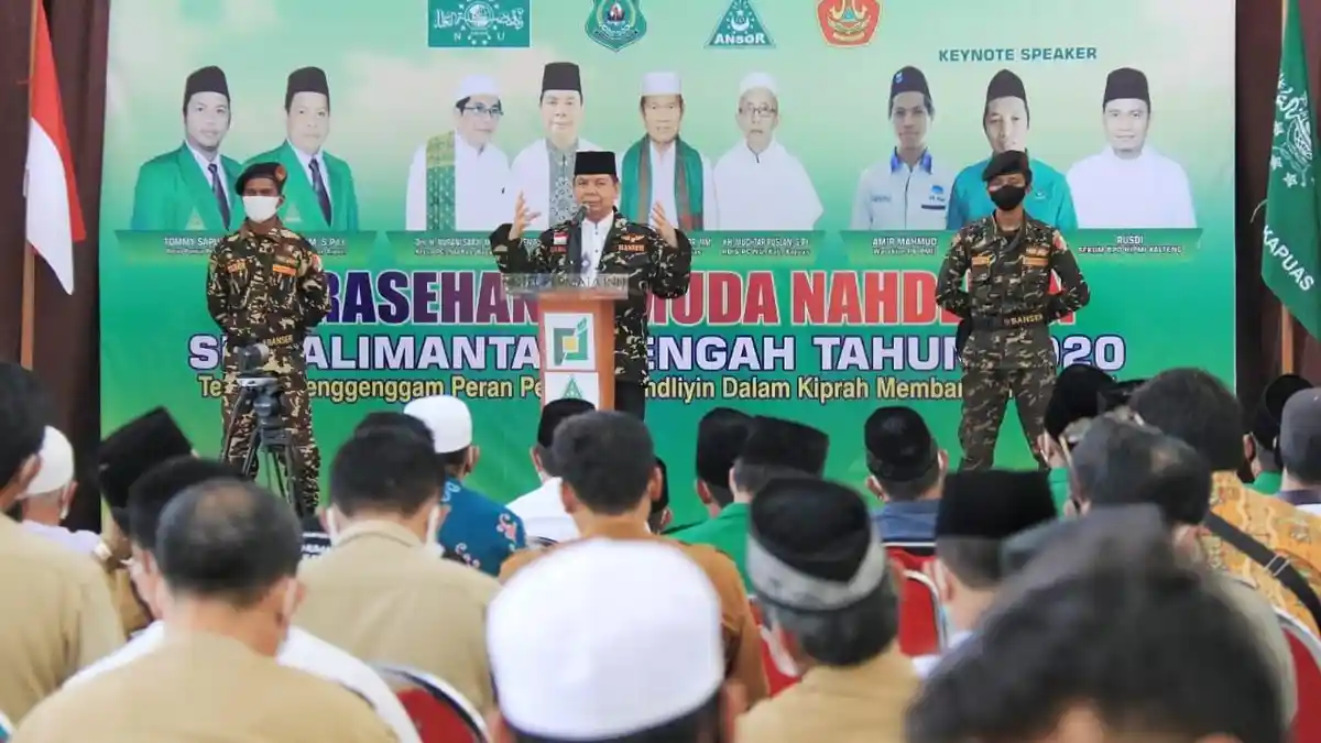 Anggota Banser Kapuas Siap Kawal Ben-Ujang di Pilgub Kalteng