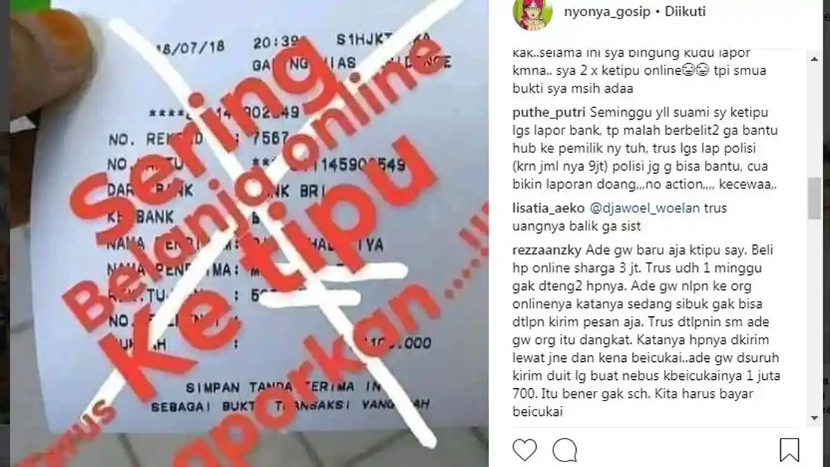 Pernah Ditipu Belanja Online, Begini Cara Kembalikan Uang yang Terlanjur Ditransfer