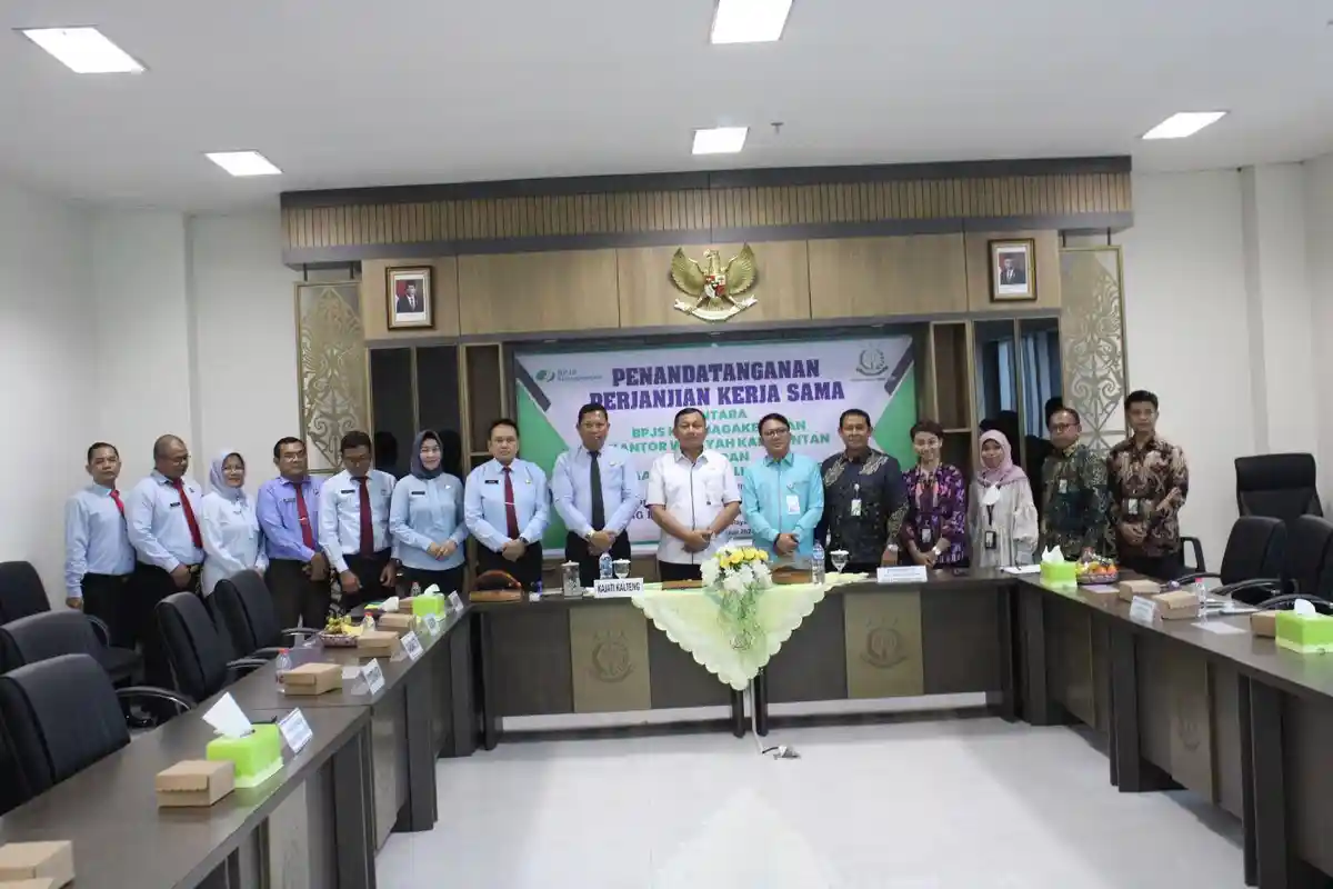 BPJS Ketenagakerjaan MoU dengan Kejati Kalteng, Bahas Hukum Bidang Perdata dan Tata Usaha Negara