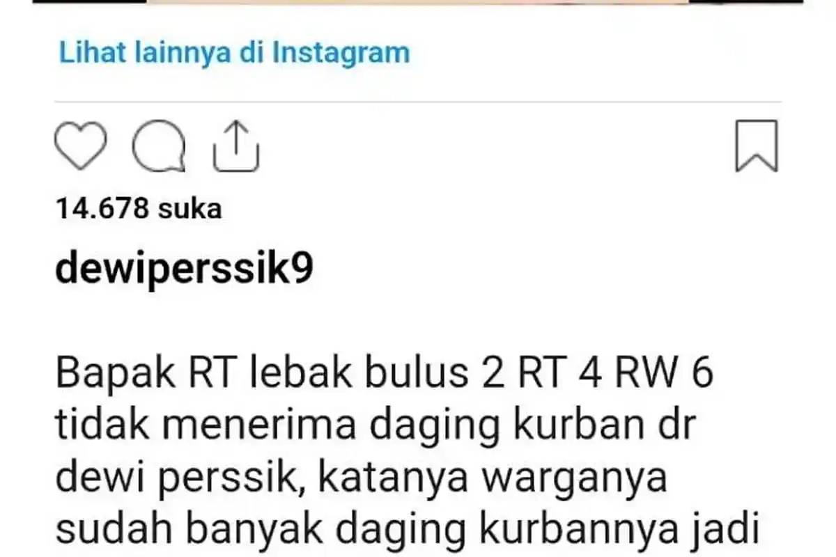 Dewi Perssik Diminta Uang Rp 100 Juta oleh Ketua RT untuk Nitip Sembelih Hewan Kurban Idul Adha 2023