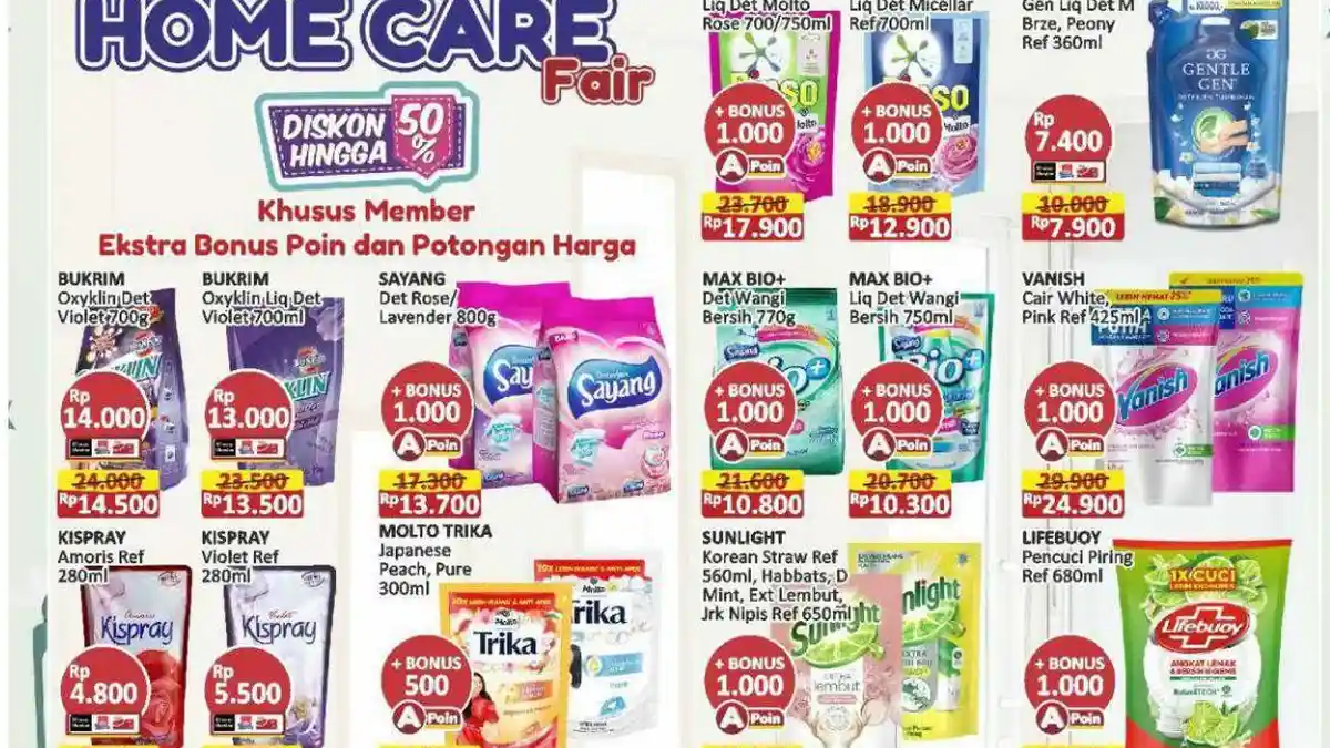 MURAH BANGET! Promo Deterjen di Alfamart Indomaret 2-3 April 2024: Bukrim Oxyklin Cuma Rp14.500