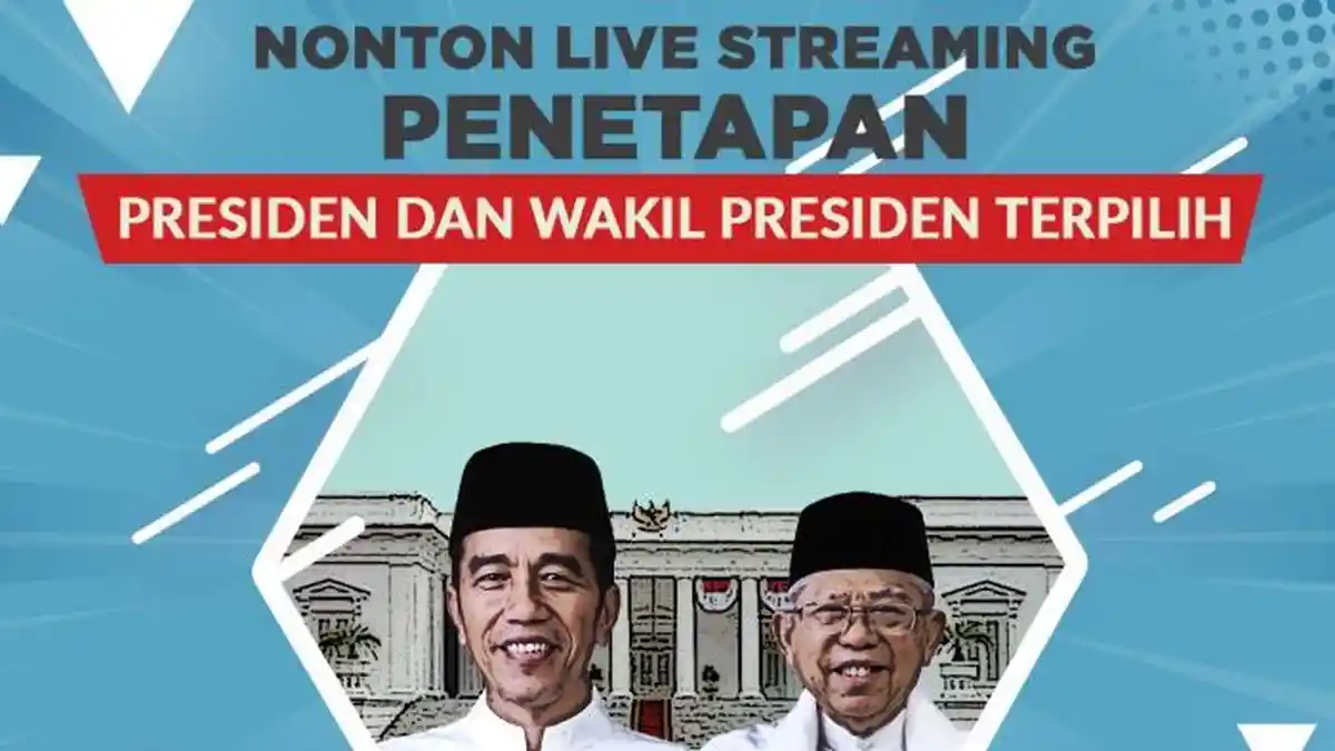 Live Streaming KompasTV Penetapan Presiden dan Wakil Presiden, Minggu 30 Juni 2019
