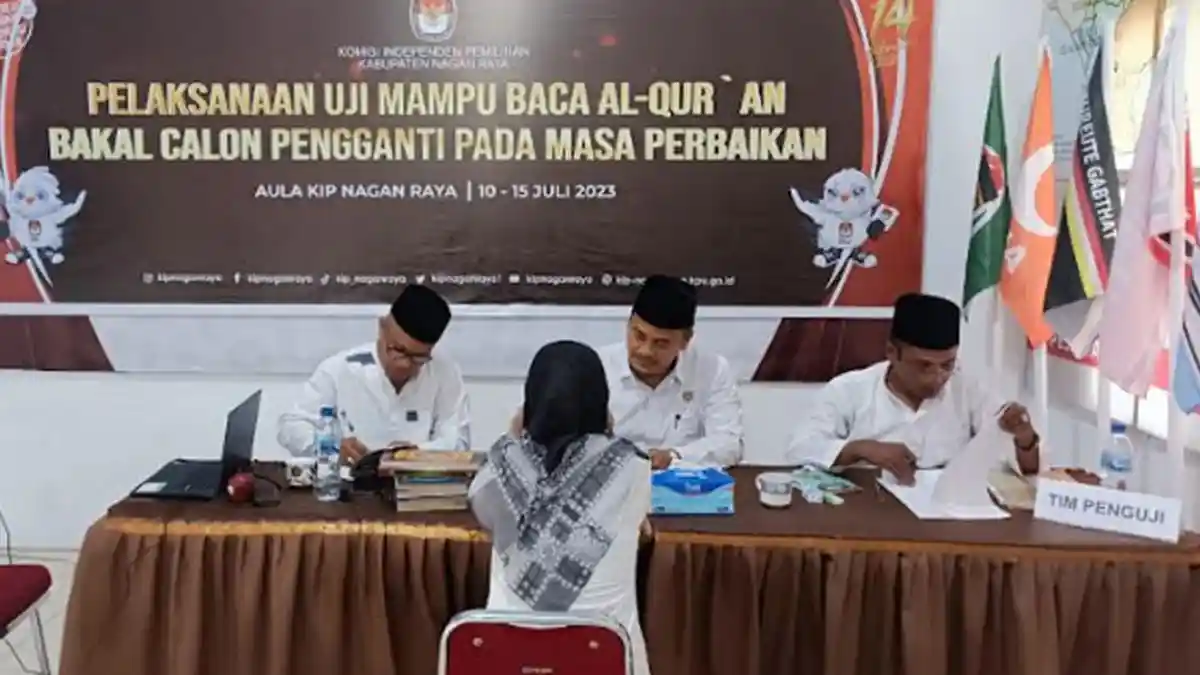 Uji Baca Alquran Susulan Bacaleg Pengganti di Nagan Raya hanya Dihadiri 3 Orang