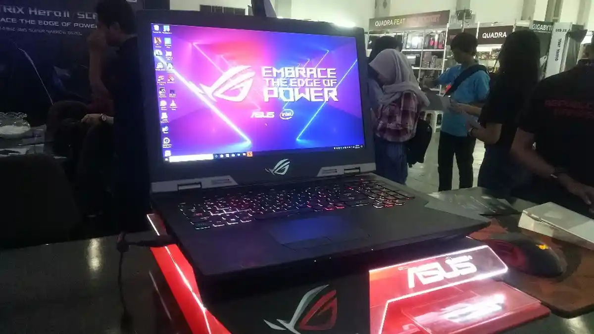 Mejeng di Yogyakomtek 2018, Asus ROG Pamerkan Laptop Gaming Rp 70 Juta