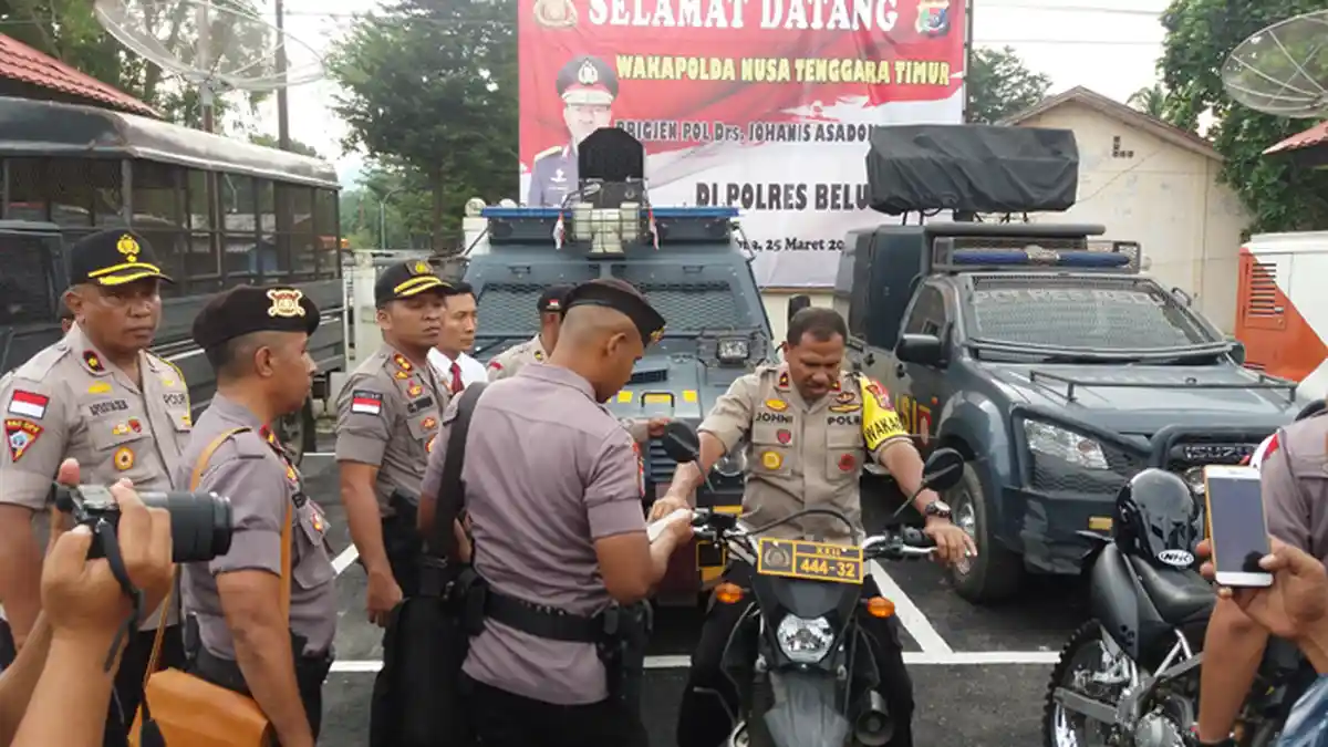 Begini Cara Wakapolda NTT Memastikan Sarana Pendukung di Polres Belu