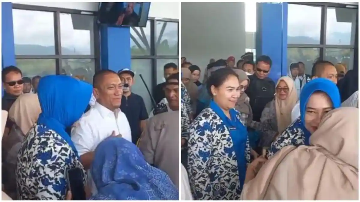 Bupati dan Wabup Lutim Irwan Bachri Syam dan Puspawati Husler Tak Carter Pesawat Wings Air