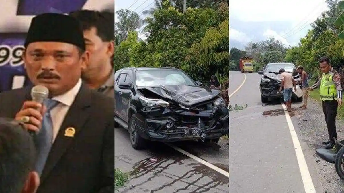 Nasib Sjafril Simamora Waka DPRD Tanjab Barat yang Mobilnya Tabrak Orang Hingga Tewas, Sopir Ditahan
