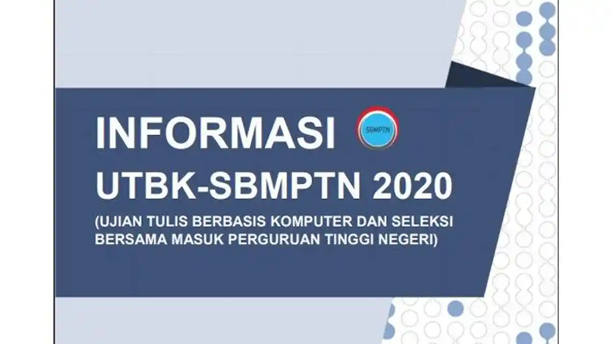 Pendaftaran UTBK SBMPTN 2020 Dilakukan Bersamaan, Pilih Langsung Lokasi Tes dan Prodi PTN