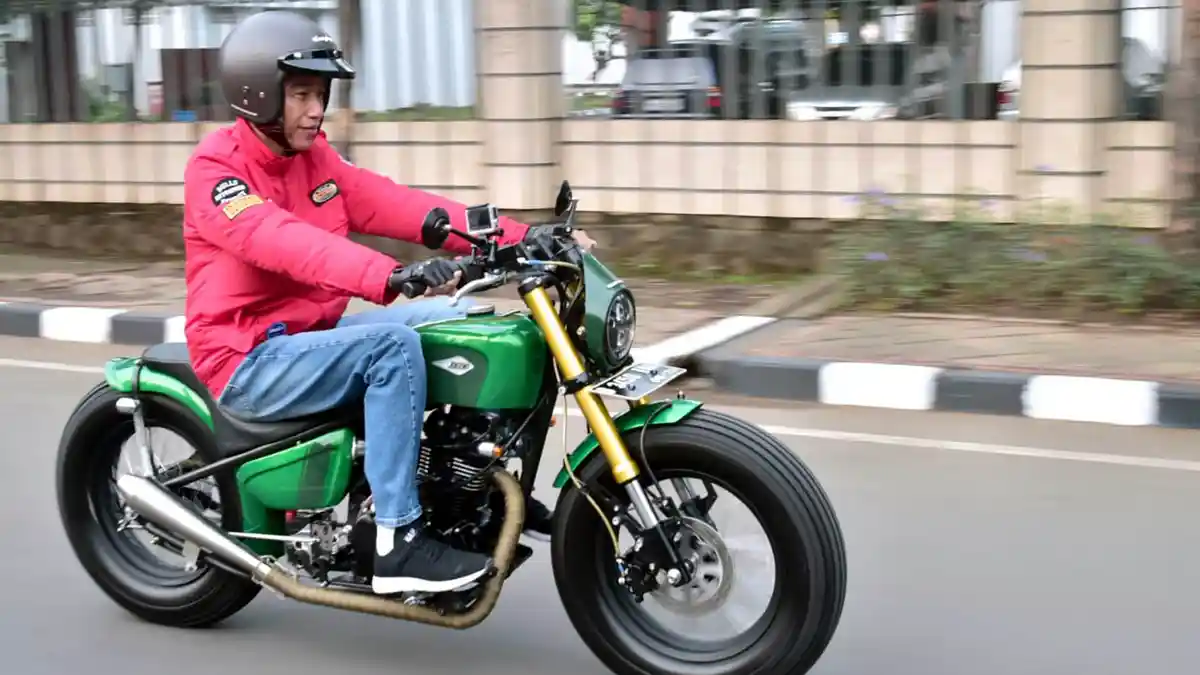 Maksud Katros Garage Bikin Replika Motor Custom Jokowi