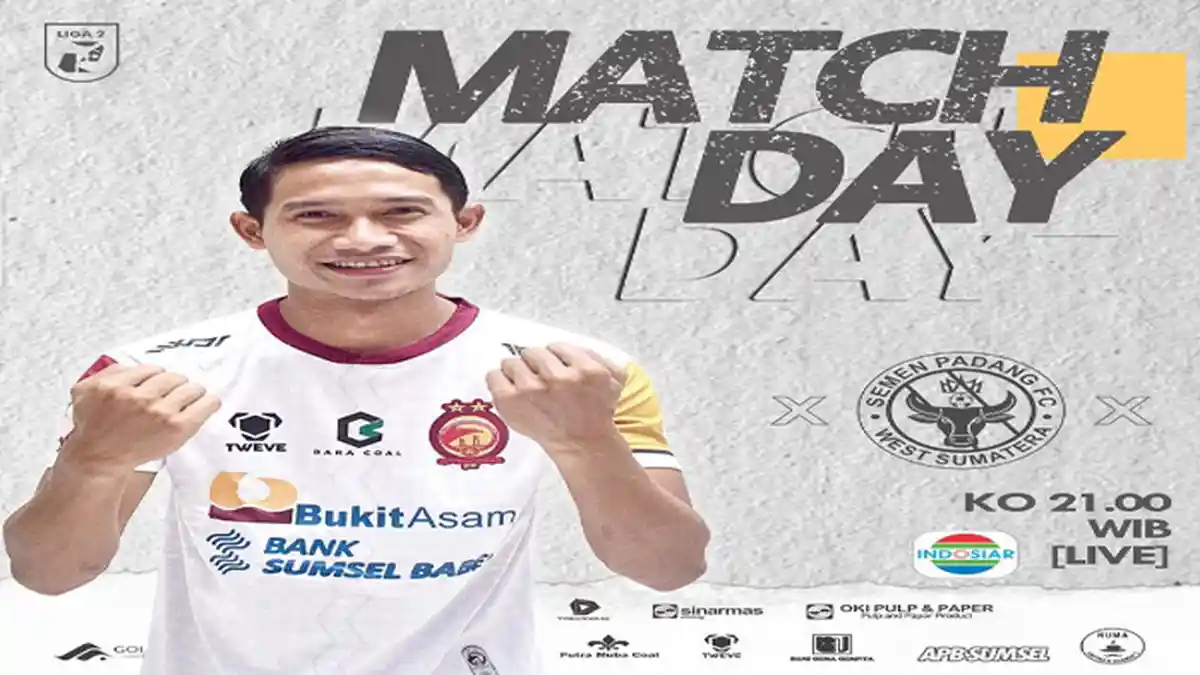 Susunan Resmi Line Up Pemain Sriwijaya FC vs Semen Padang dan Link Live Streaming