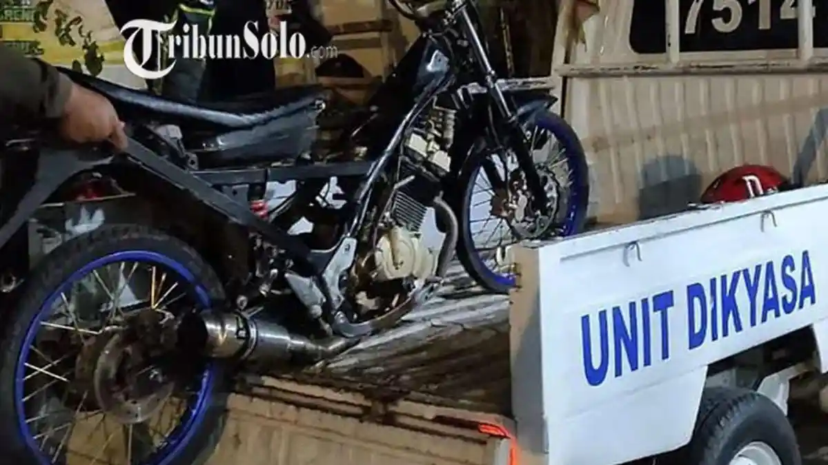 Puluhan Motor Milik Pesilat Diamankan Polisi di Karanganyar: Konvoi Knalpot Brong, Langsung Tilang