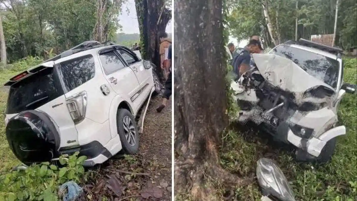 Mobil Kades yang Kecelakaan di Cianjur Dikemudikan Istri Diduga Mengantuk